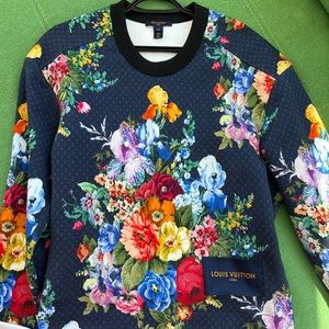 Louis Vuitton Fall Winter 2022 Sporty Floral Pullover Sweater  Size XS